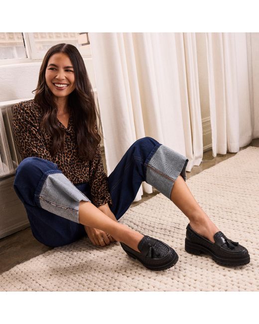 TOMS Black Cara Loafer Shoes