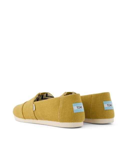 TOMS Yellow Alpargata Heritage Canvas