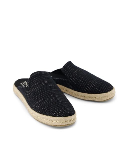 TOMS Blue Santiago Mule Espadrille