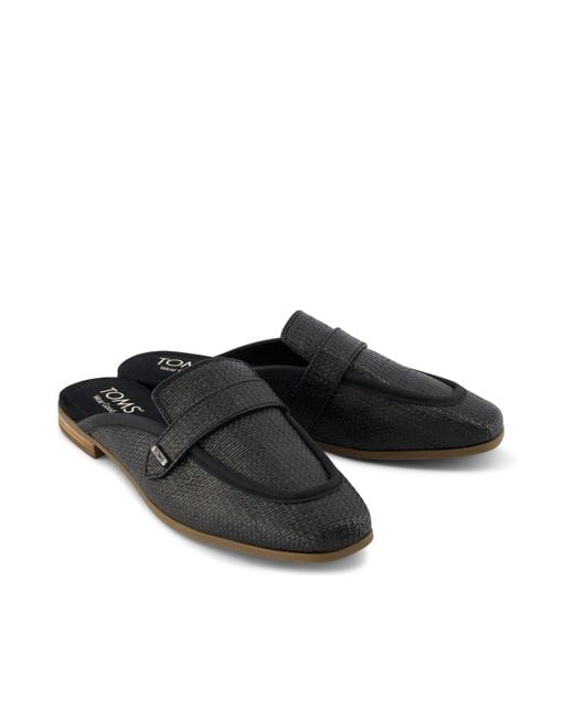 TOMS Black Lynette Mule Loafer