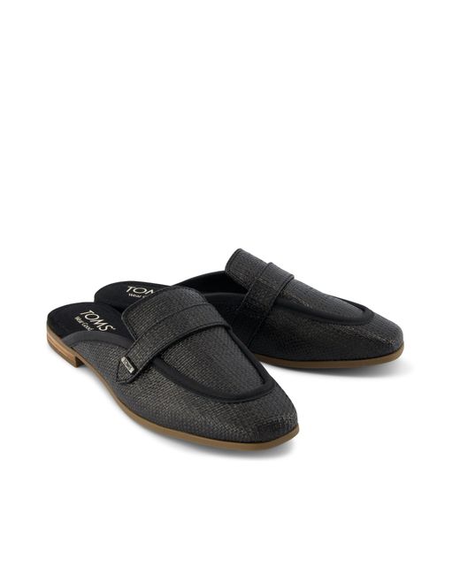 TOMS Black Lynette Mule Loafer
