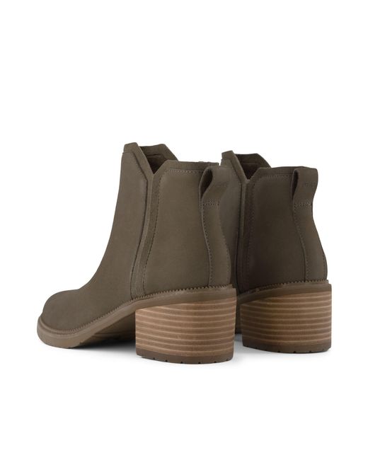 TOMS Brown Water-Resistant Leather Ankle Boots