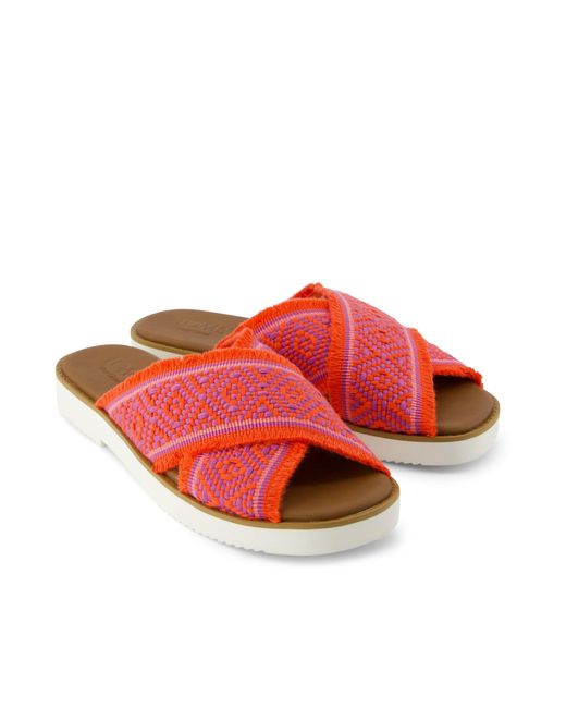 TOMS Red Mae Crossover Sandal
