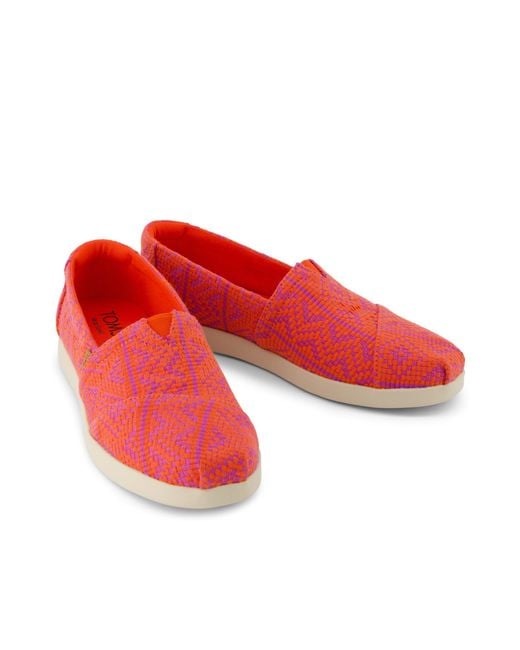 TOMS Red Alpargata Plus