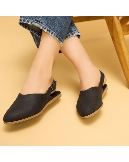 TOMS Black Jade Slingback Mule