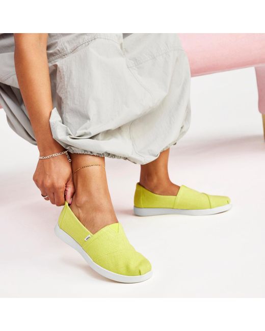 TOMS Yellow Alpargata Plus