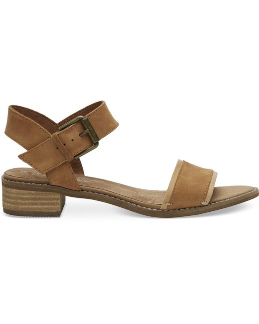 TOMS Tan Leather Women's Camilia 