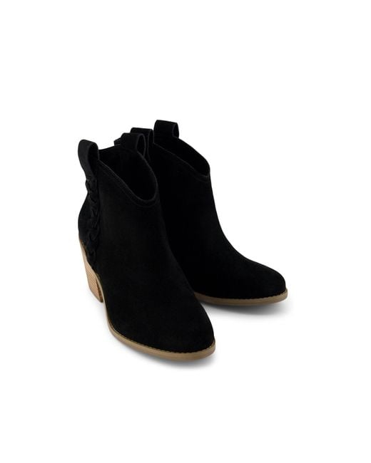 TOMS Black Constance Heeled Boots