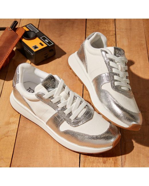 TOMS White Trvl Lite Retro Trainer