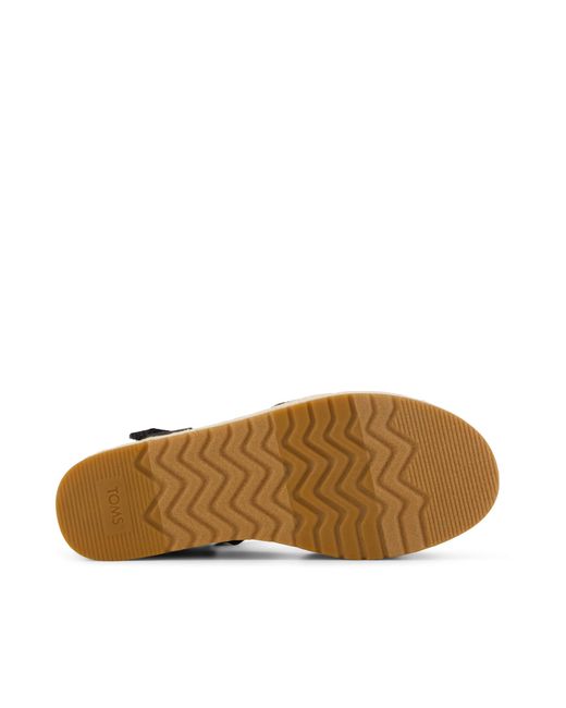TOMS Black Alana Wedge Sandal