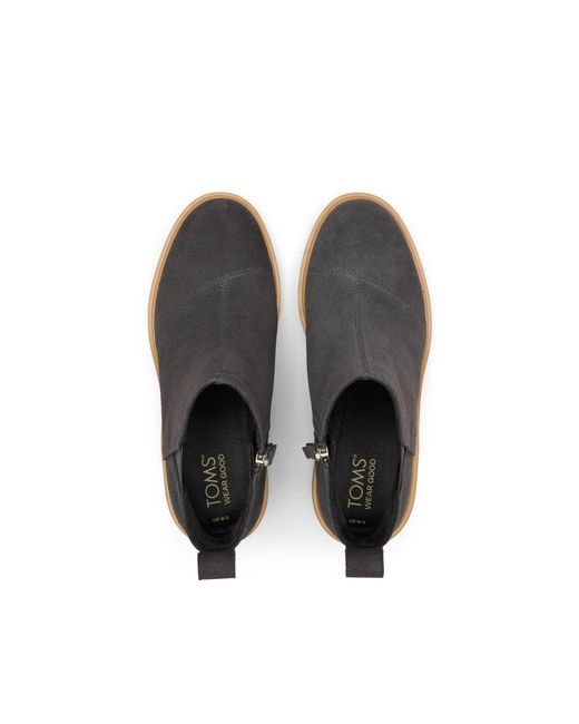 TOMS Black Maude Wedge Boots