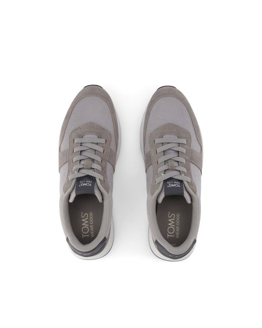 TOMS Gray Trvl Lite Retro Trainer for men