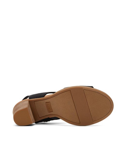 TOMS Black Majorca Cut-Out Heeled Sandal