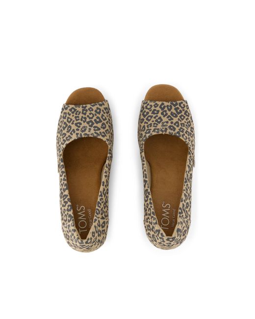 TOMS Brown Essential Wedge Peep-Toe
