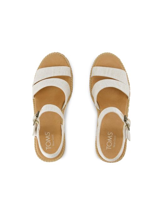 TOMS Metallic Darya Wedge Sandal