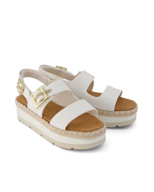TOMS White Giana Platform Sandal