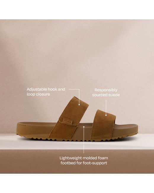 TOMS Brown Nico Sandal for men
