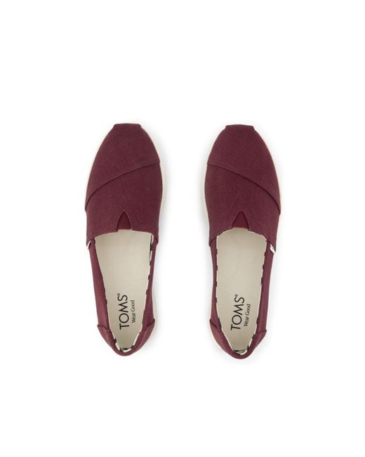 TOMS Red Alpargata Plus