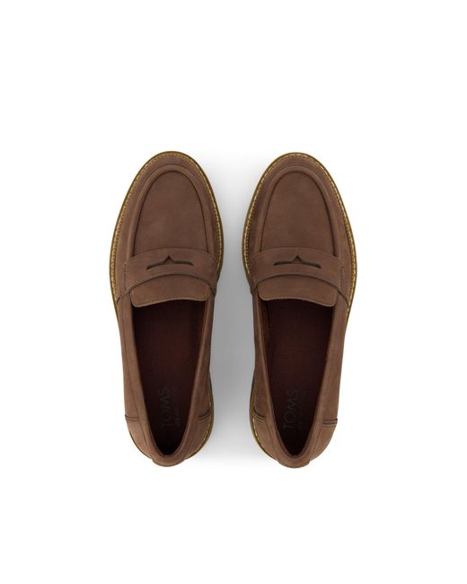 TOMS Brown Cara Loafer Shoes
