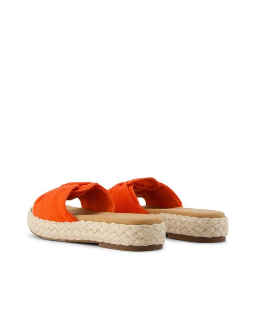 TOMS Orange Abby Slide Platform Sandal