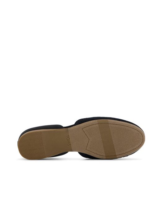 TOMS Black Gemma D'Orsay Flat
