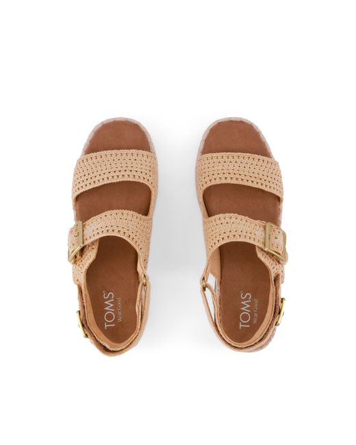TOMS Natural Giana Platform Sandal