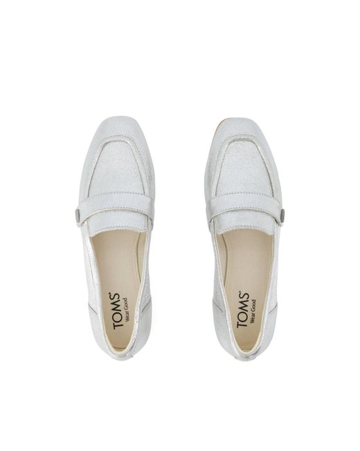 TOMS Gray Lynette Loafer Shoes