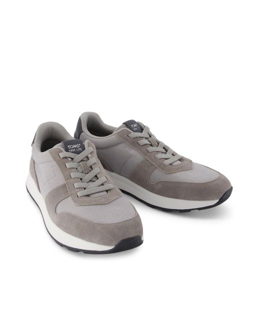 TOMS Gray Trvl Lite Retro Trainer for men