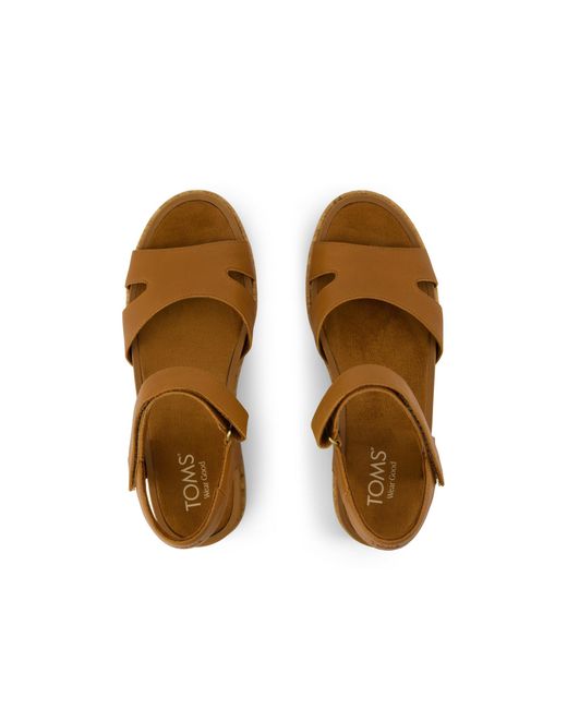TOMS Brown Alana Wedge Sandal