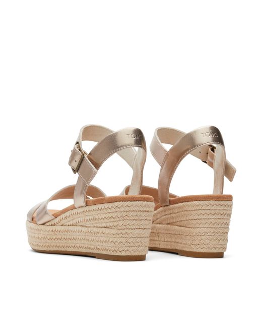 TOMS Metallic Audrey Wedge Sandal