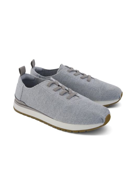 TOMS Gray Resident Plus Lace-Up Trainer for men