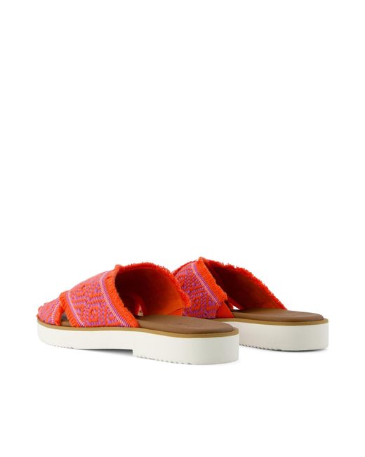 TOMS Red Mae Crossover Sandal