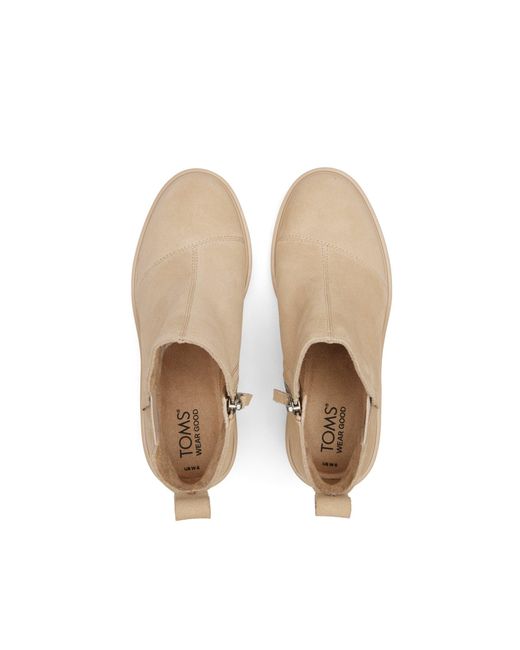 TOMS Natural Maude Wedge Boots