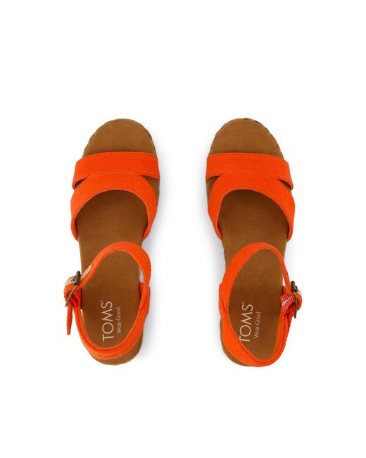 TOMS Brown Audrey Wedge Sandal