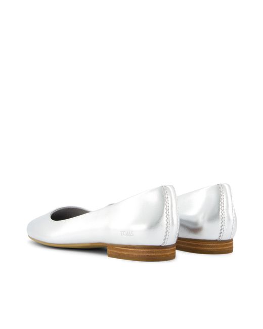 TOMS White Briella Ballet Flat