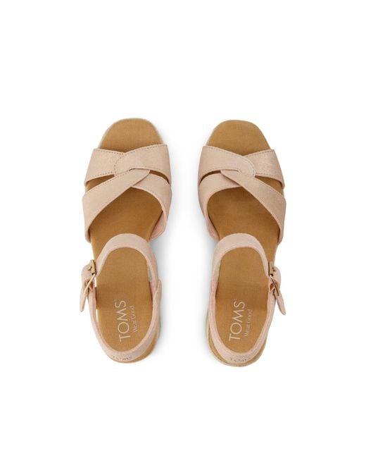 TOMS Brown Isla Heeled Sandal