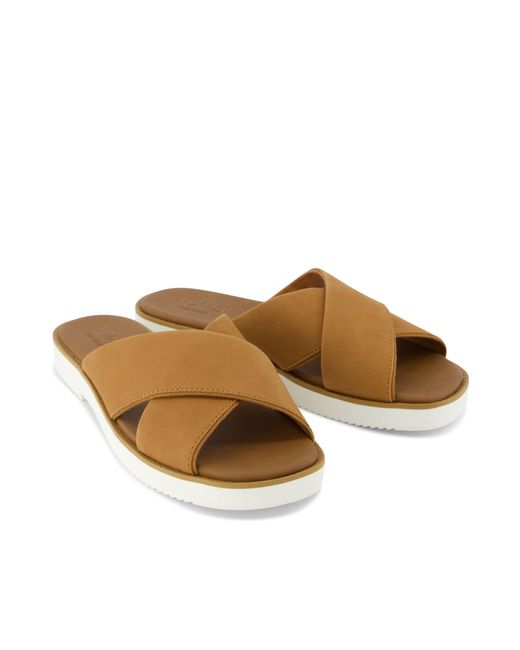 TOMS Brown Mae Crossover Sandal