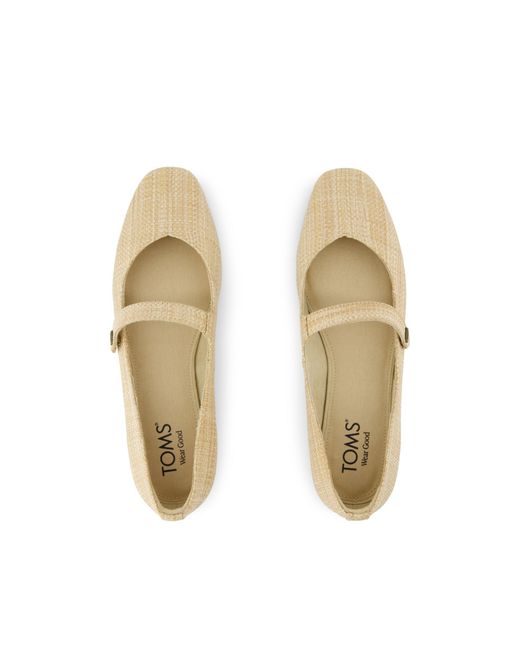 TOMS Natural Bianca Mary Jane Flat