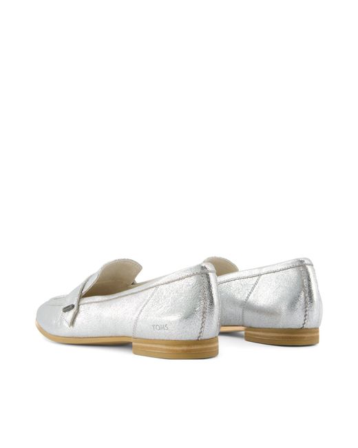 TOMS Gray Lynette Loafer Shoes