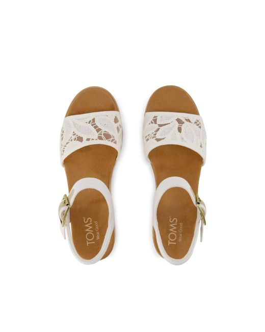 TOMS Metallic Diana Wedge Sandal