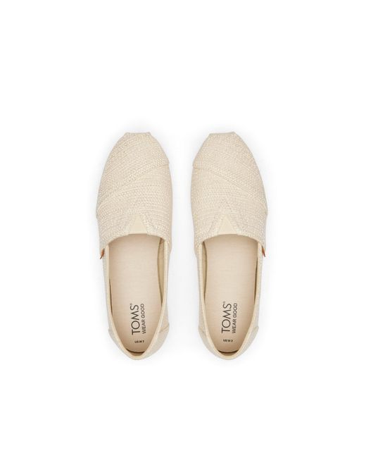 TOMS Natural Alpargata Metallic