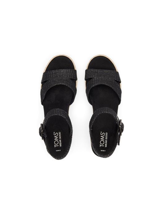 TOMS Blue Audrey Wedge Sandal