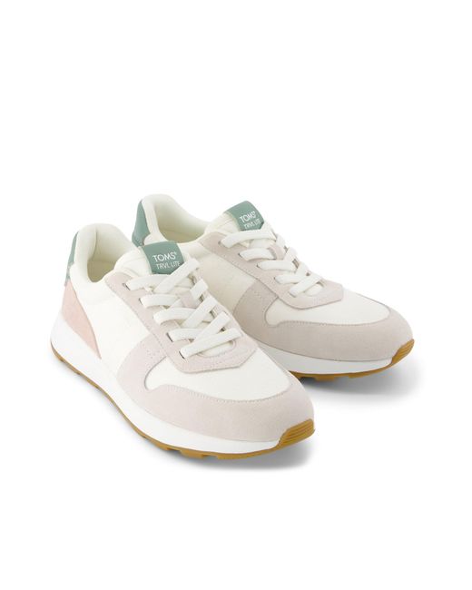 TOMS White Trvl Lite Retro Trainer