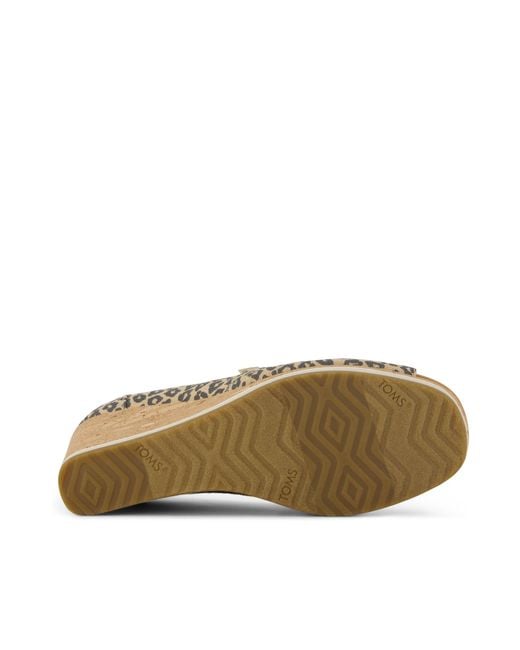 TOMS Brown Essential Wedge Peep-Toe