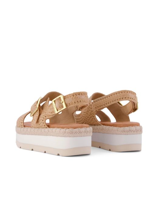 TOMS Natural Giana Platform Sandal