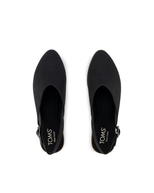 TOMS Black Jade Slingback Mule