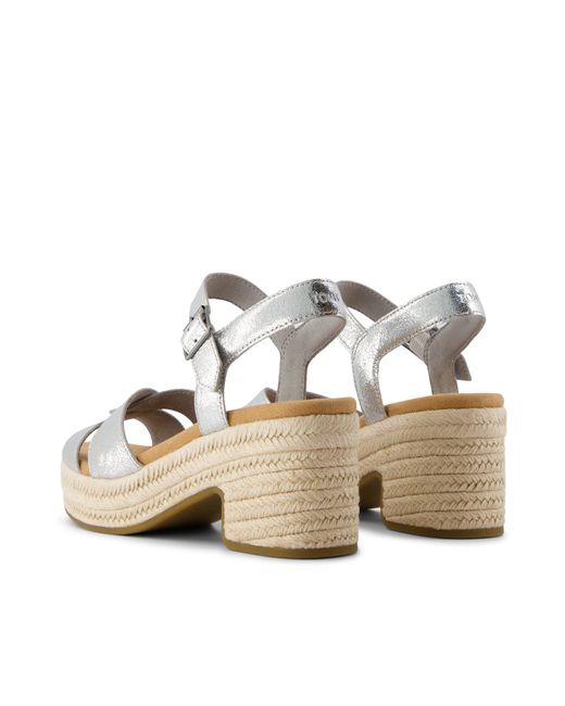 TOMS Metallic Isla Heeled Sandal