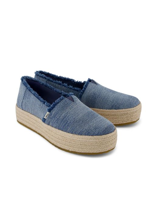 TOMS Blue Valencia Espadrille