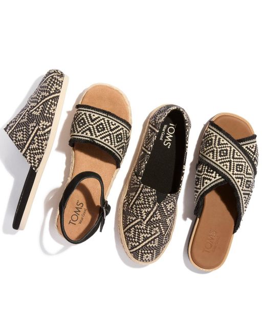 TOMS Black Alpargata Mule