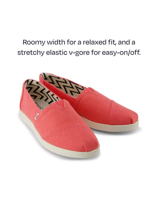 TOMS Red Alpargata Plus